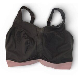 Panache Sport 5022 Underwire Sports Bra Black Pink UK 36HH US 36L High Impact